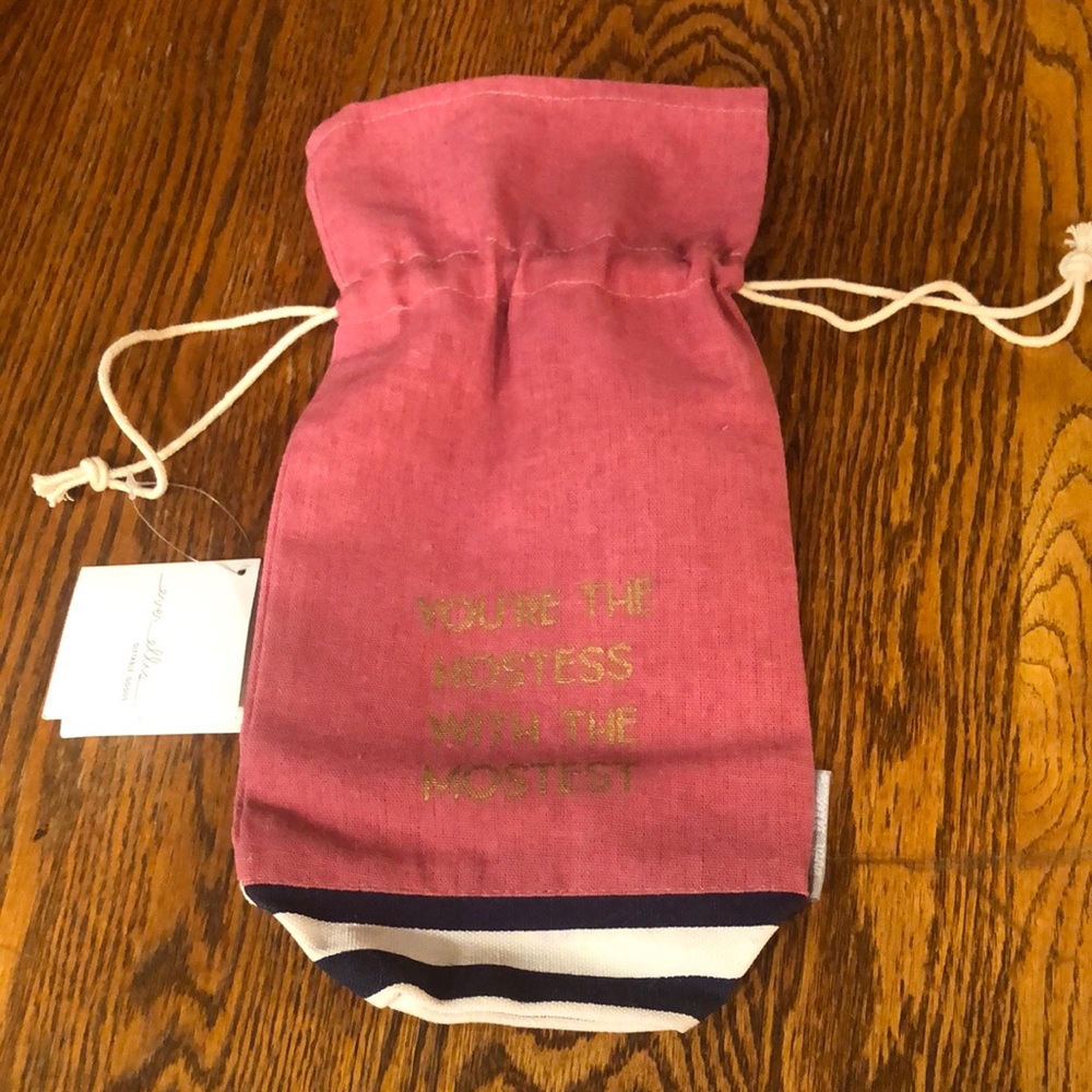 Fabric Wine Bag- You’re The Hostess With The Mostest